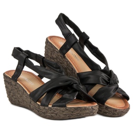 Slip-on sandaler svart 1