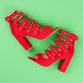 Vices Rocksandaler på skruvstolpen röd 1