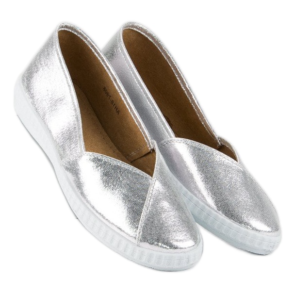 Fashionabla mckeylor ballerinor grå 2