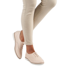 MAZARO Beige läderskor 2