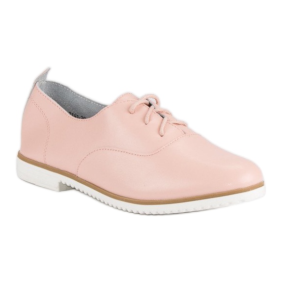 MAZARO Powder Läderskor rosa 1