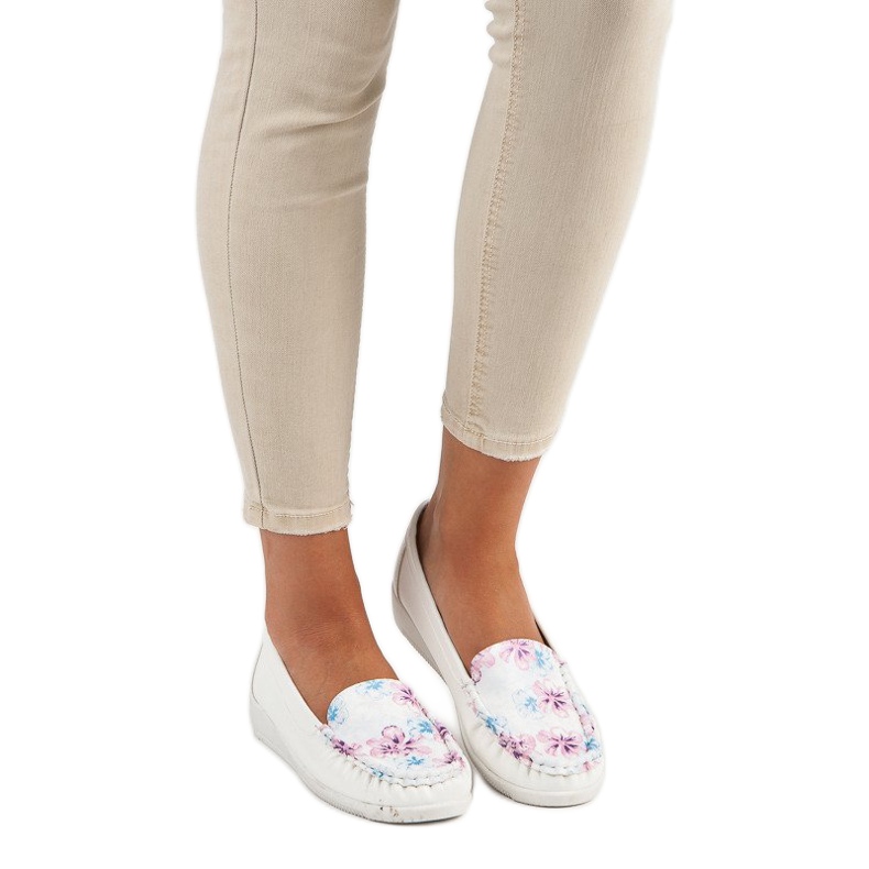 Tullo Vita Mockasiner Med Blommor 1