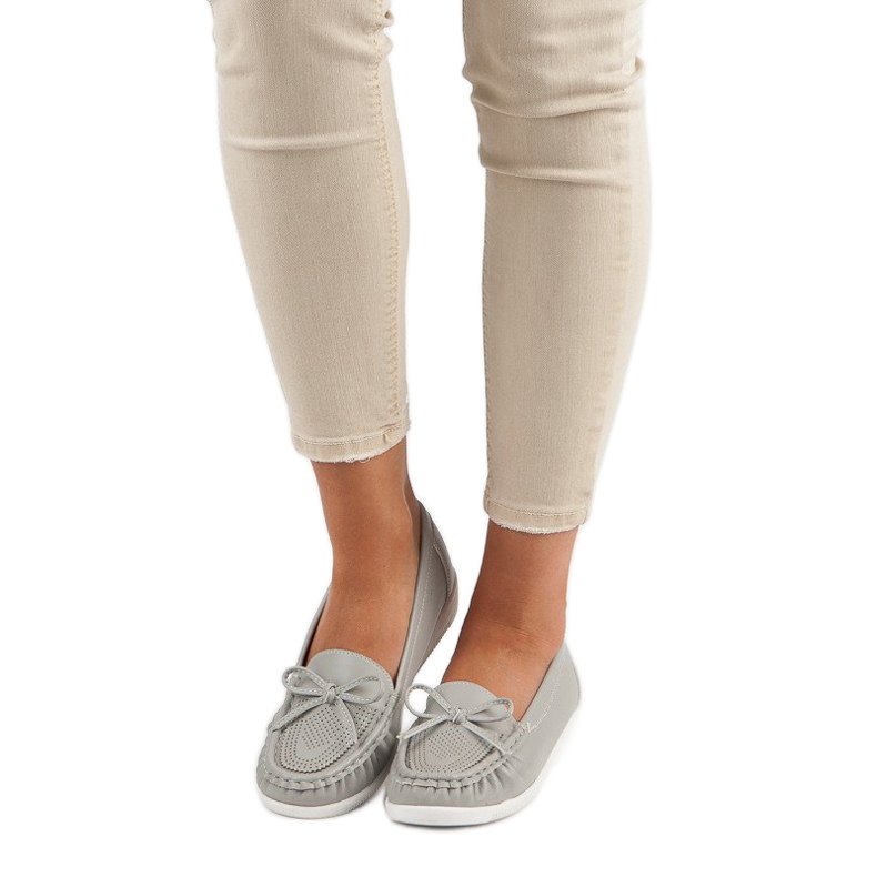 Tullo Grå loafers för damer 1