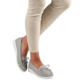 Tullo Grå loafers för damer 2