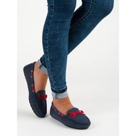 Tullo Snygga loafers i mocka blå 1