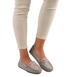 Tullo Snygga loafers i mocka grå 1