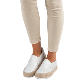 Betler Silver Espadrilles På Plattformen grå 1