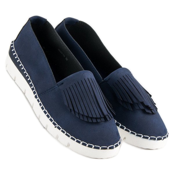 Vices Boho slip-on skor blå 1