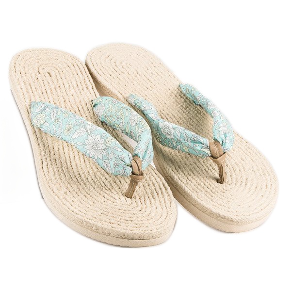 Ax Boxing Flip-flops espadrillor vit grön 1