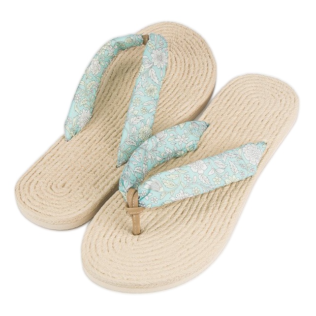 Ax Boxing Flip-flops espadrillor vit grön 2