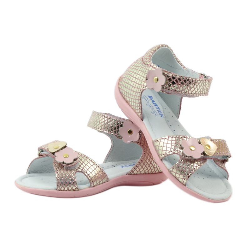 Sandaler blommor Bartek 31794 rosa gul 3