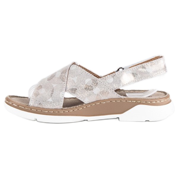 Filippo Platta sandaler i naturligt läder gul 1