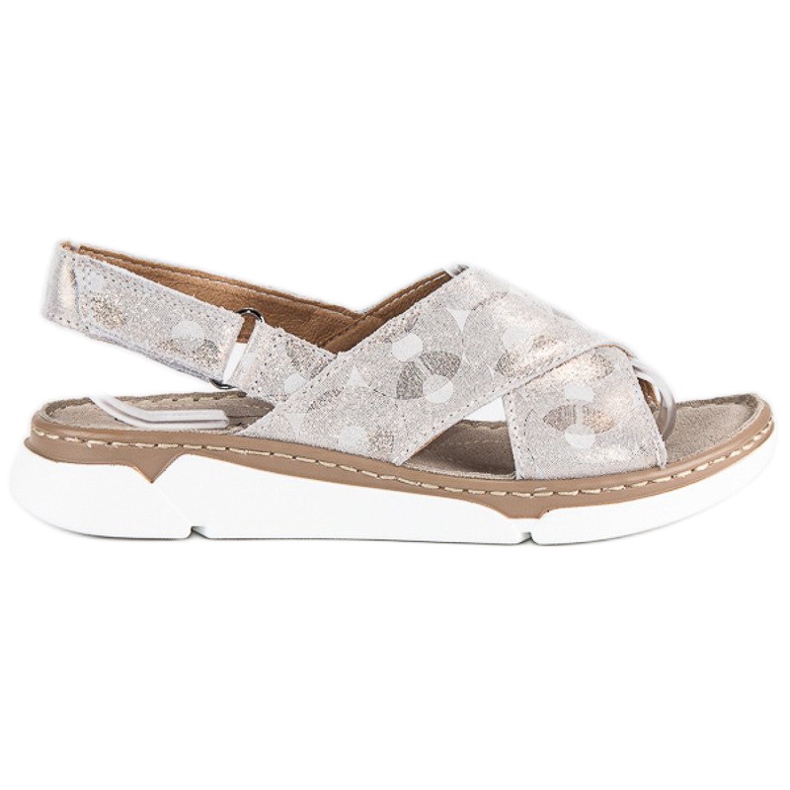 Filippo Platta sandaler i naturligt läder gul 2