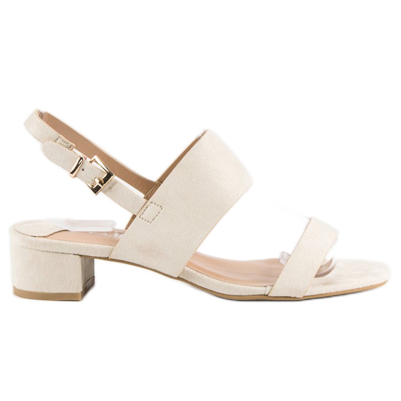 Fama Lågklackade sandaler brun 1