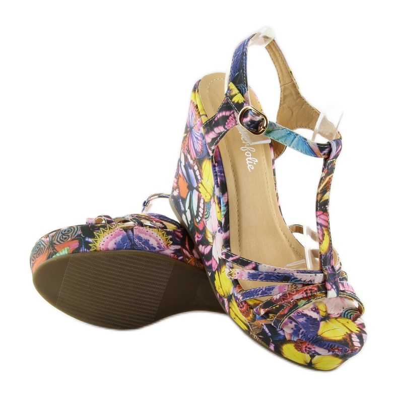 Sandaler på kilen YX-17 svart 2