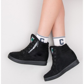 Sneakers i mocka svart 1