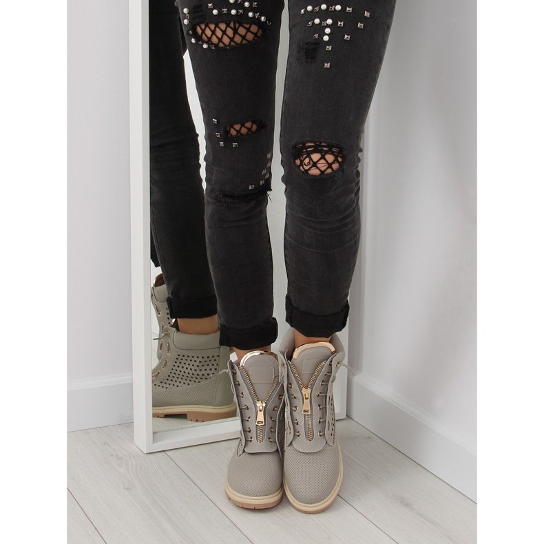 Genombrutna balmanas, guldgrå slider R103 Grå 2