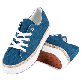 Kylie Snörskrapor på plattformen blå 1