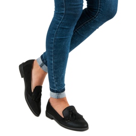 Bestelle Snygga loafers för kvinnor svart 4