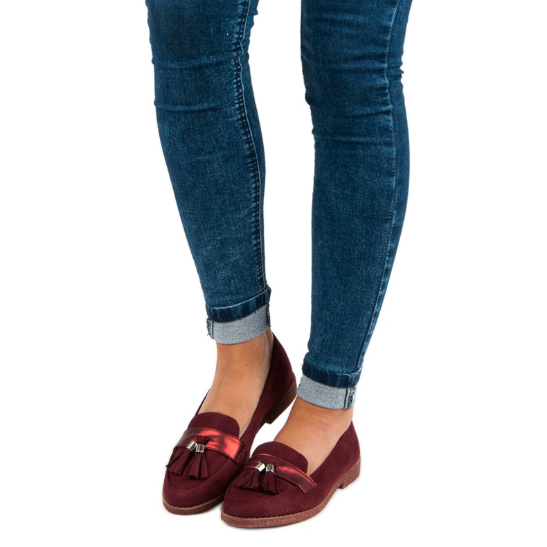 Eleganta vinröda loafers 2