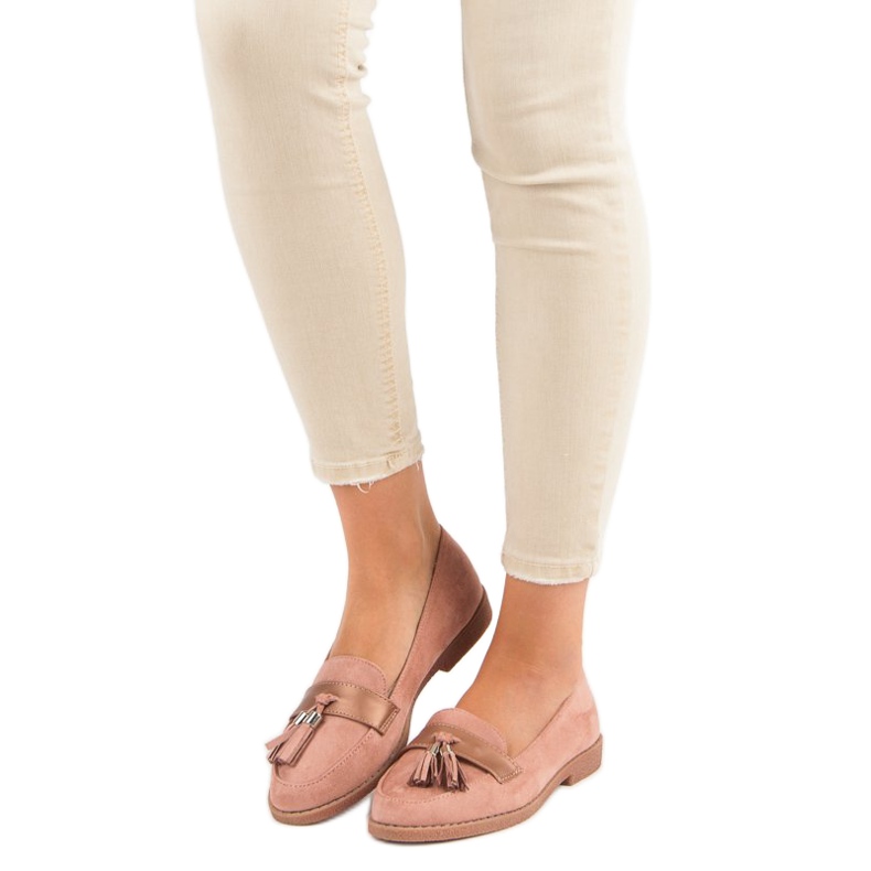 Eleganta rosa mockasiner 1