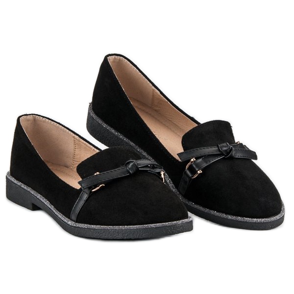 Bestelle Eleganta mockaskor svart 2