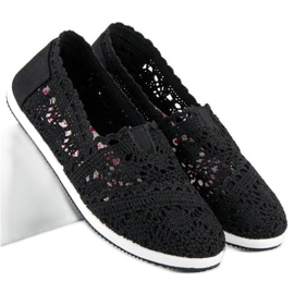 Svarta ballerinor i spets 1