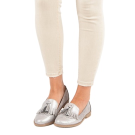 Bestelle Snygga loafers för kvinnor grå 1