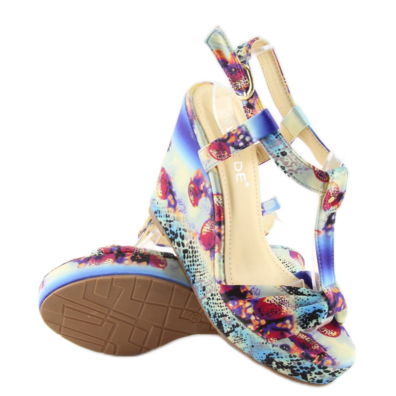 Satin kilasandaler 903 blå 2