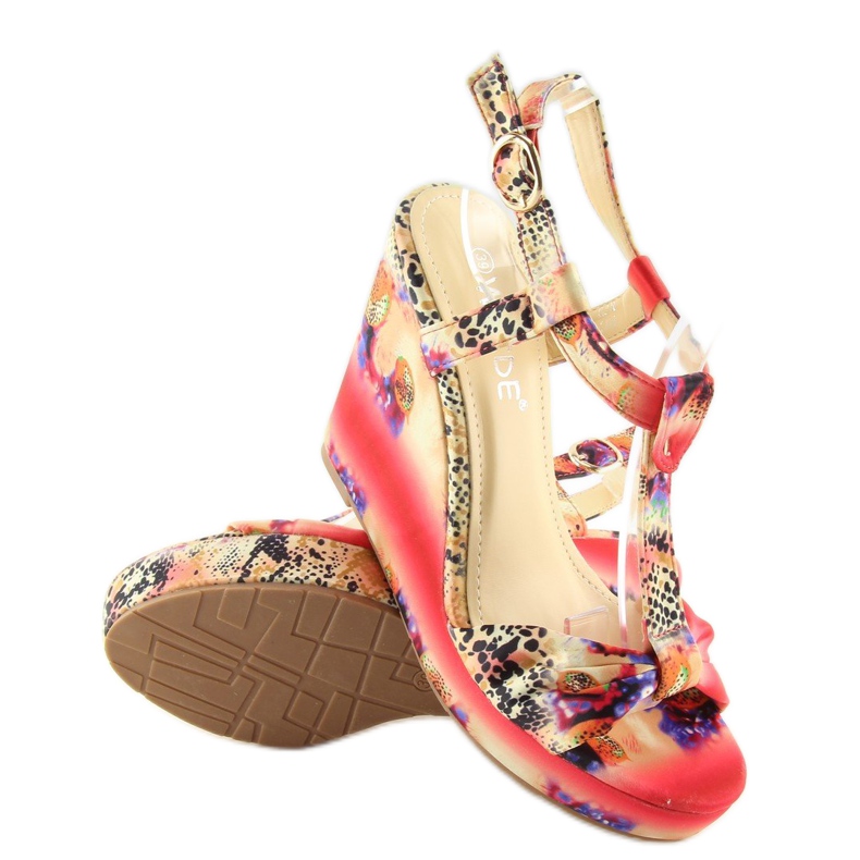 Satin kilasandaler 903 röd 2