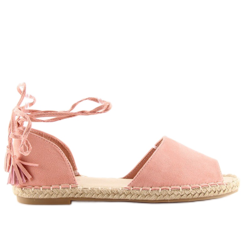 Espadrillos öppen tå rosa Z-17 rosa 1