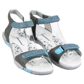 Hasby Platta kardborresandaler grå 2