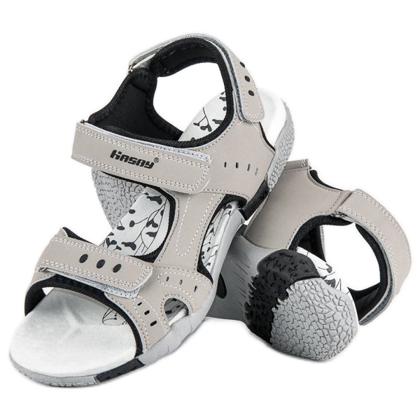 Hasby Platta sportsandaler grå 1