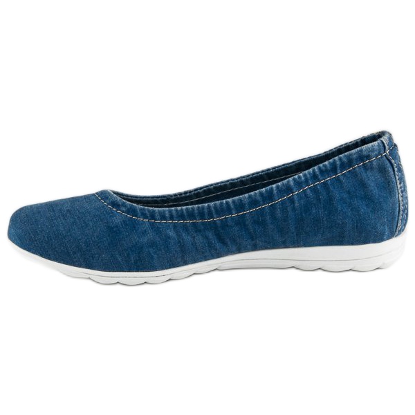 Filippo Denim ballerinas blå 1
