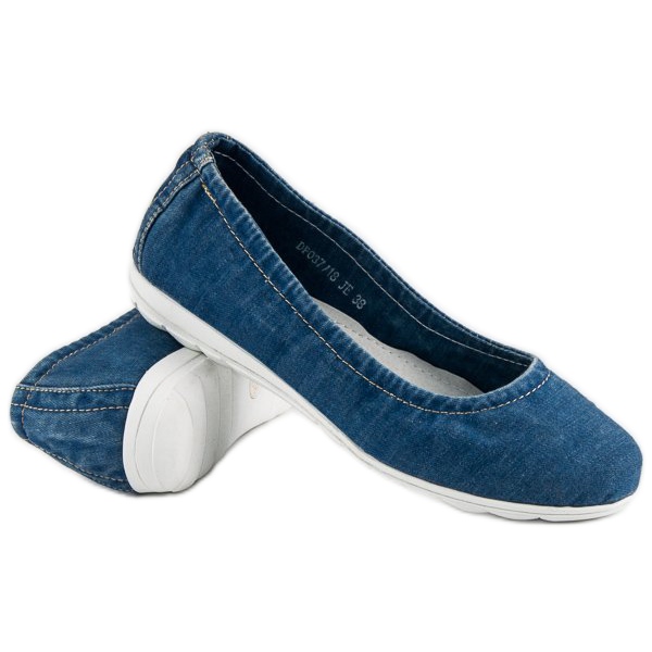 Filippo Denim ballerinas blå 2