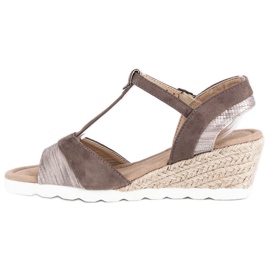 Evento Espadrilles On Wedge Sandals brun 1