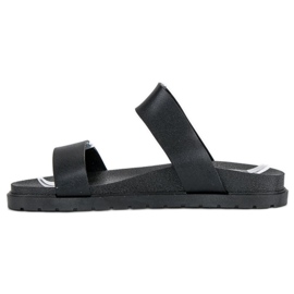 Svarta tofflor för damer 2