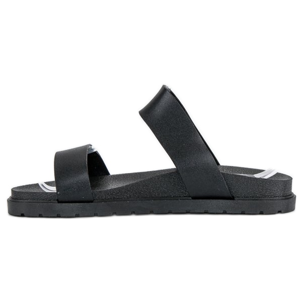 Svarta tofflor för damer 2