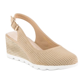 Genombrutna vinceza pumpar brun 1