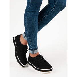 Erynn Snörskor i mocka svart 1