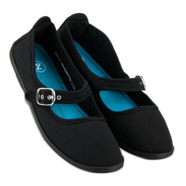 Svarta ballerinor med mckeylor-bälte 1