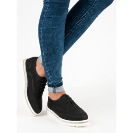 Ideal Shoes Svarta snörskor 2