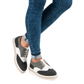 Ideal Shoes Skor, espadrillor grå 2