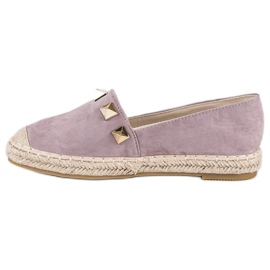 Bestelle Lila espadrillor med strass violett 1
