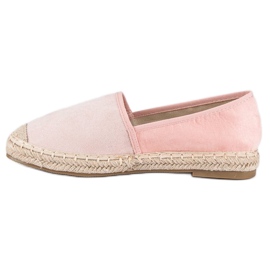 Erynn espadrillor i mocka rosa 1