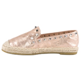Forever Folie Rosa espadrillor med nitar 1