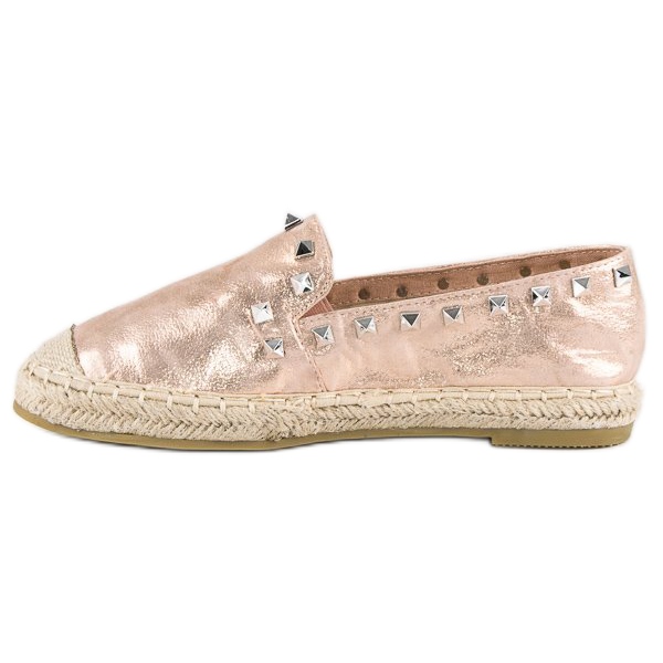 Forever Folie Rosa espadrillor med nitar 1