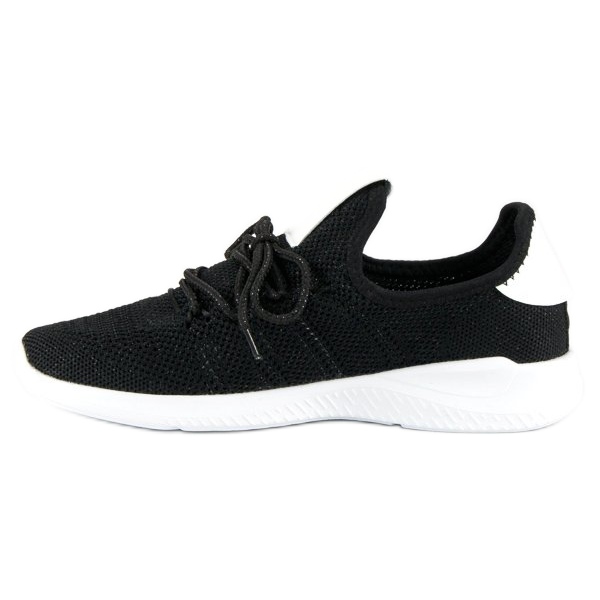 Sport Luftiga Slip-on Sneakers vit svart 1