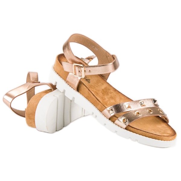 Forever Folie Rosa sandaler med strass 2