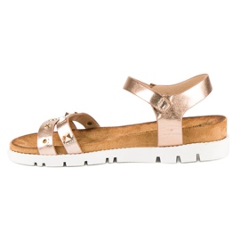 Forever Folie Rosa sandaler med strass 1